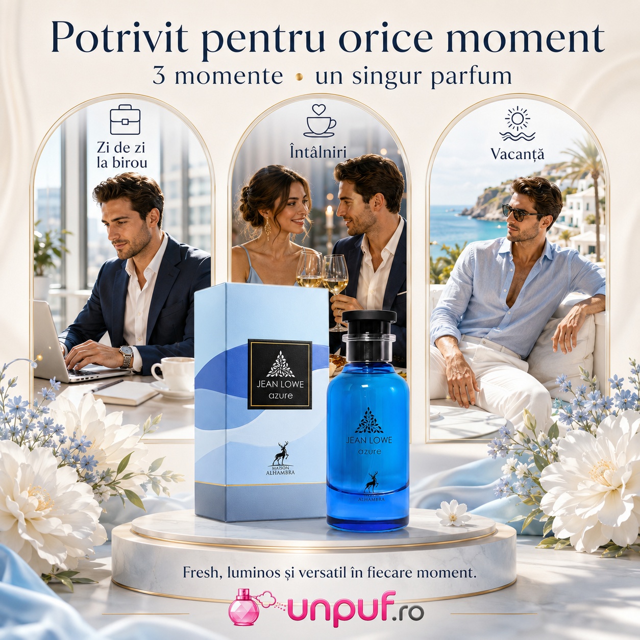 Alhambra Jean Lowe Azure parfum potrivit pentru zi de zi birou vacanță și &icirc;nt&acirc;lniri