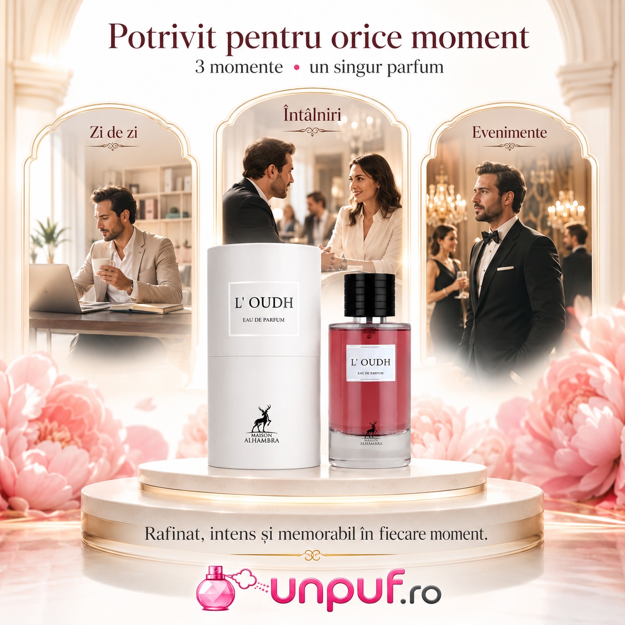Alhambra L&rsquo;Oudh potrivit pentru zi de zi &icirc;nt&acirc;lniri și evenimente elegante
