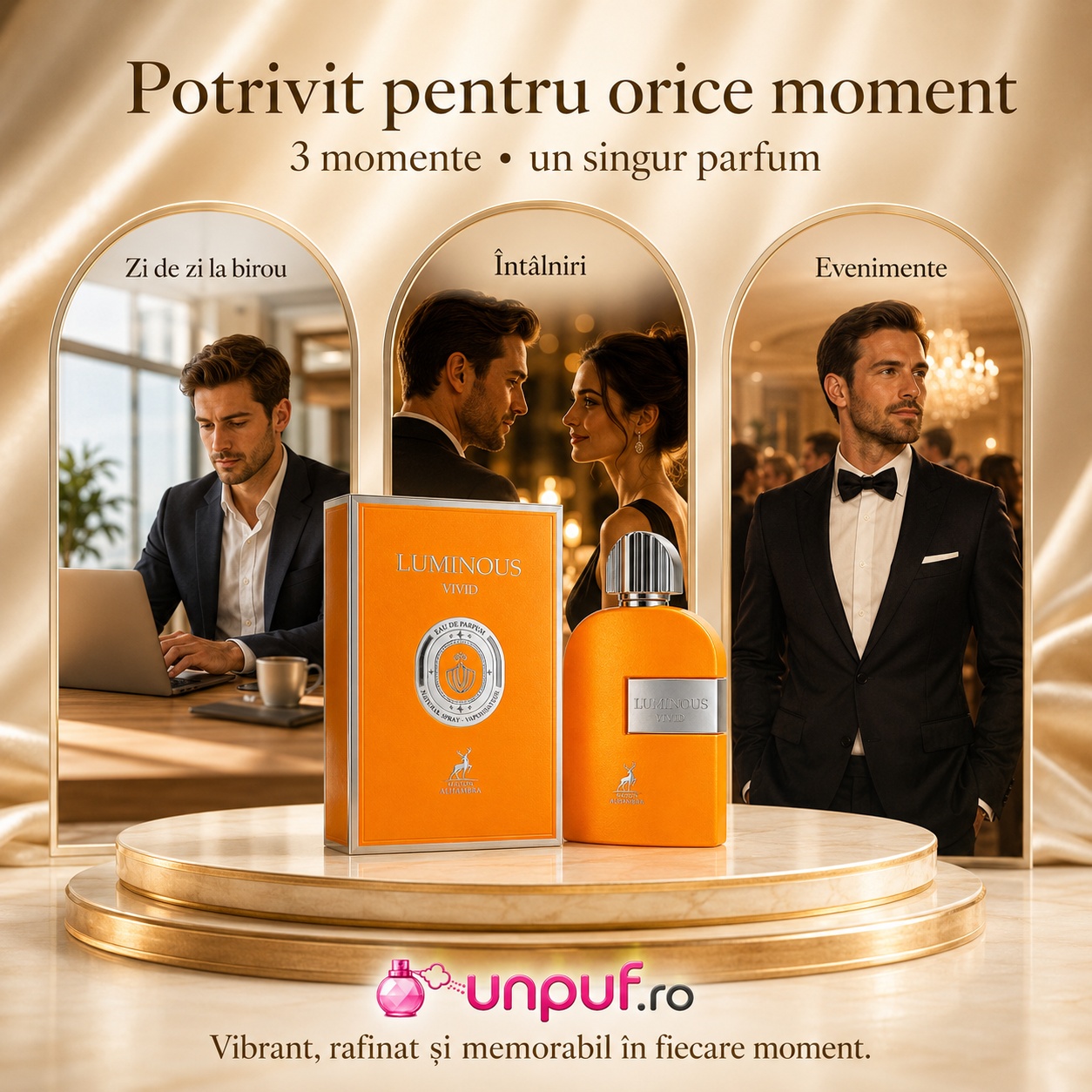 Alhambra Luminous Vivid parfum potrivit pentru zi de zi birou întâlniri și evenimente speciale