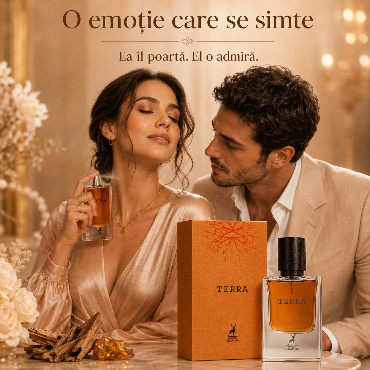 Alhambra Terra parfum unisex elegant pentru femei și bărbați