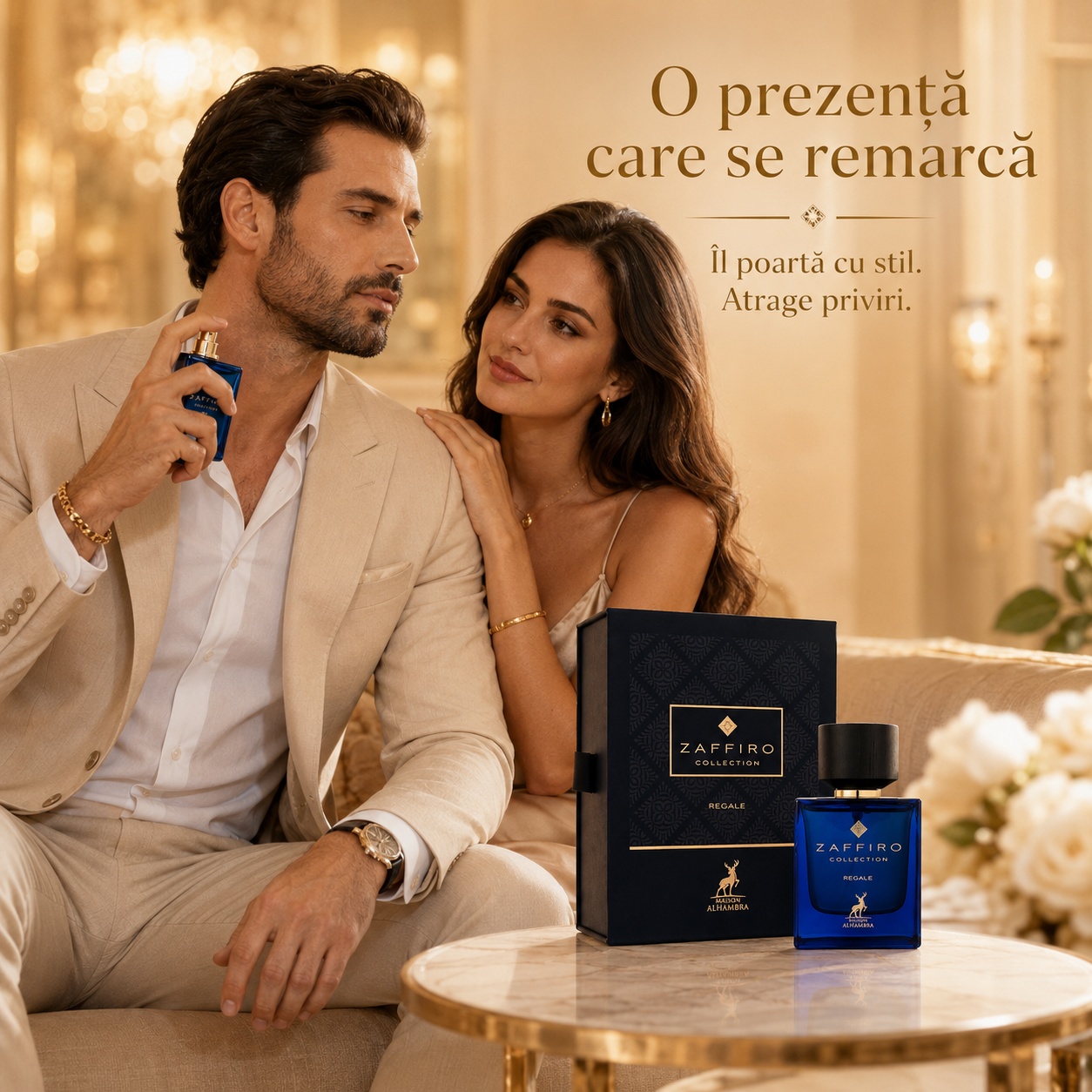 Alhambra Zaffiro Collection Regale parfum unisex pentru zi de zi &icirc;nt&acirc;lniri seară și apariții elegante