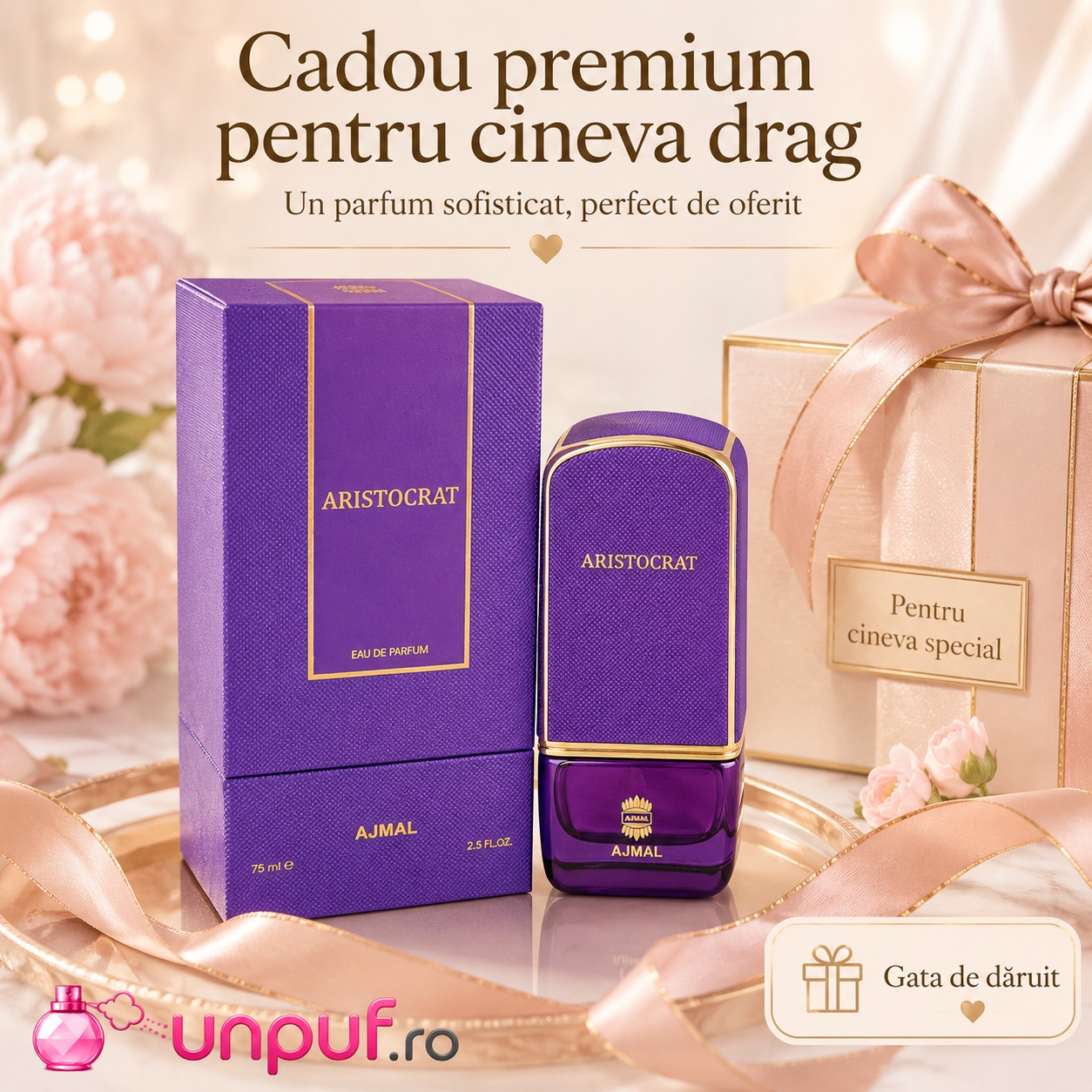 Ajmal Aristocrat Her cadou premium pentru cineva drag, parfum sofisticat perfect de oferit