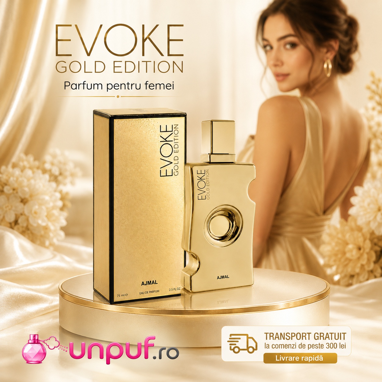 Ajmal Evoke Gold Ed Her parfum pentru femei cu transport gratuit peste 300 lei și livrare rapidă
