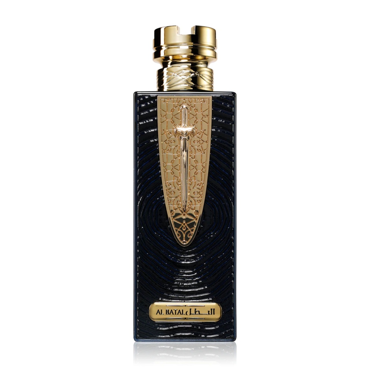 Flacon Al Batal Ard Al Zaafaran 100 ml parfum arăbesc negru cu detalii aurii elegante