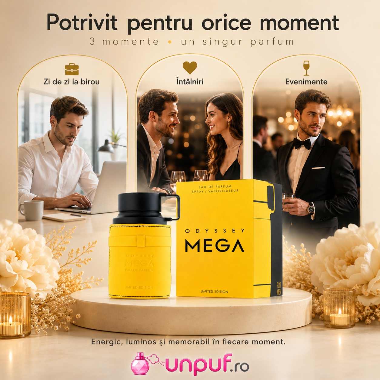 Armaf Odyssey Mega potrivit pentru zi de zi, birou, întâlniri și evenimente speciale