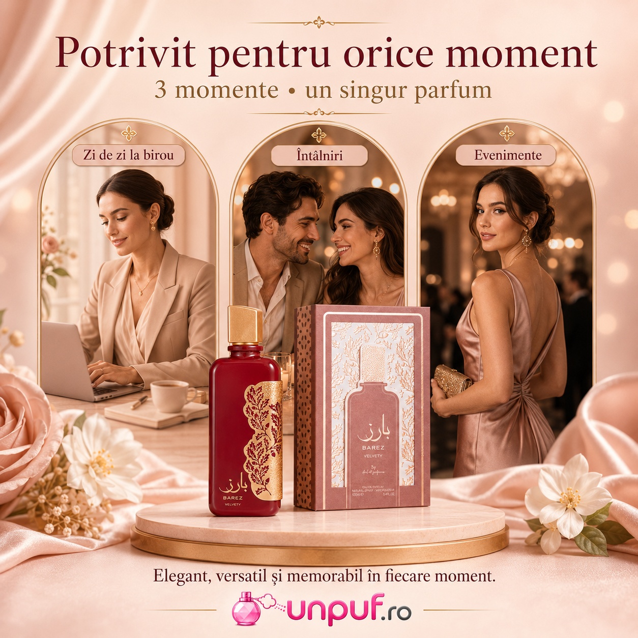 Barez Velvety potrivit pentru zi de zi la birou, &icirc;nt&acirc;lniri și evenimente