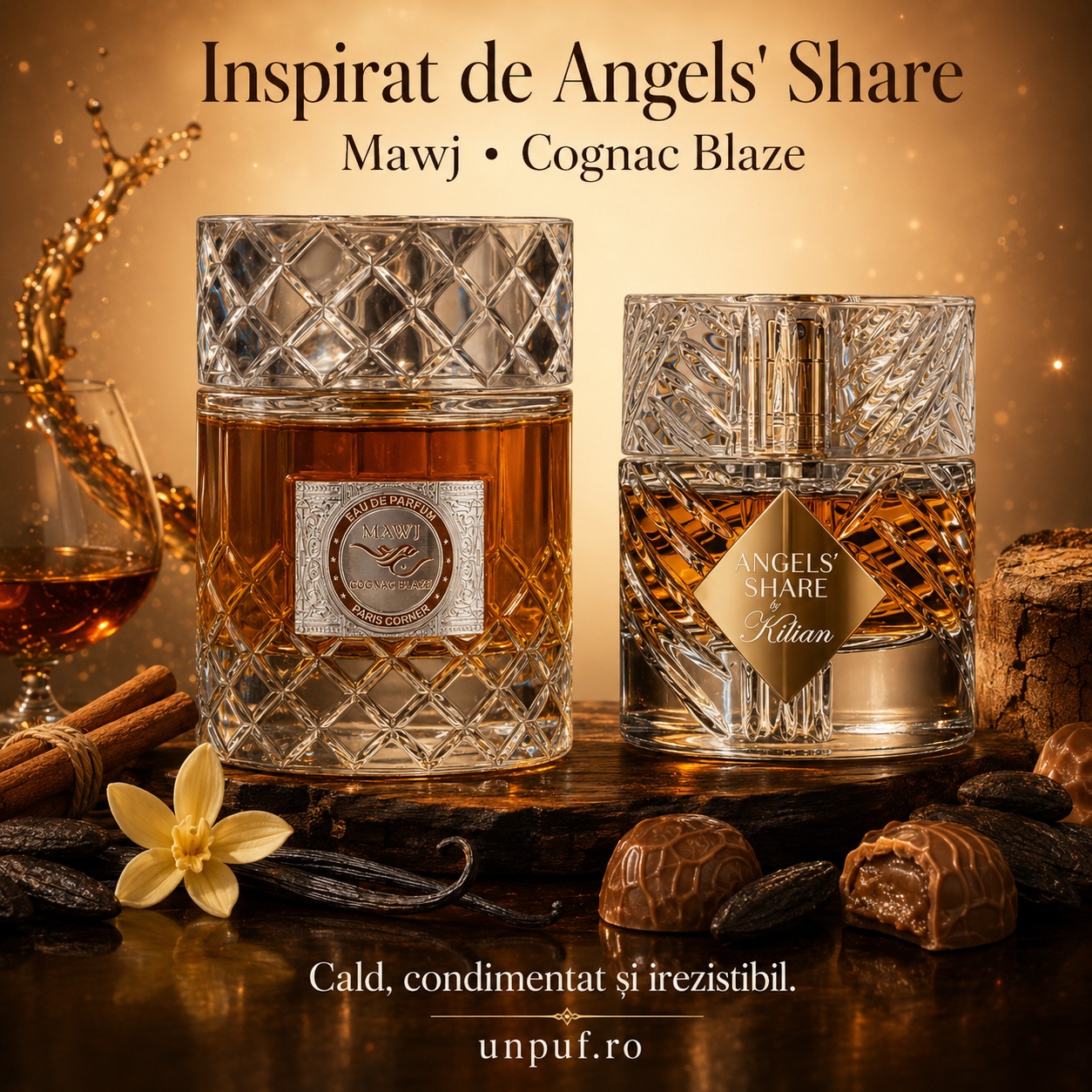 Mawj Cognac Blaze Paris Corner inspirat din Angel&rsquo;s Share