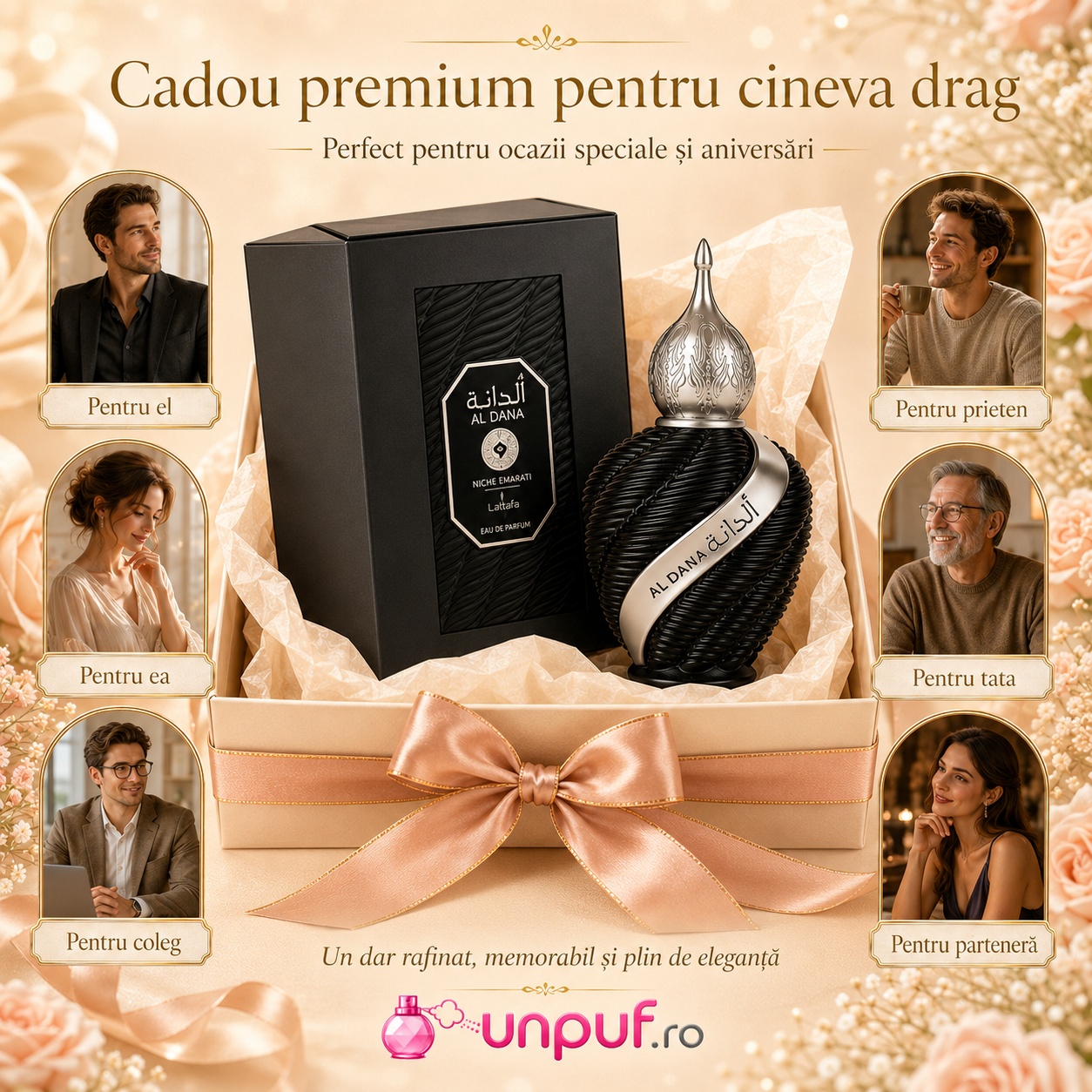 Niche Emarati Al Dana cadou premium pentru femei, bărbați, colegi, prieteni sau parteneri