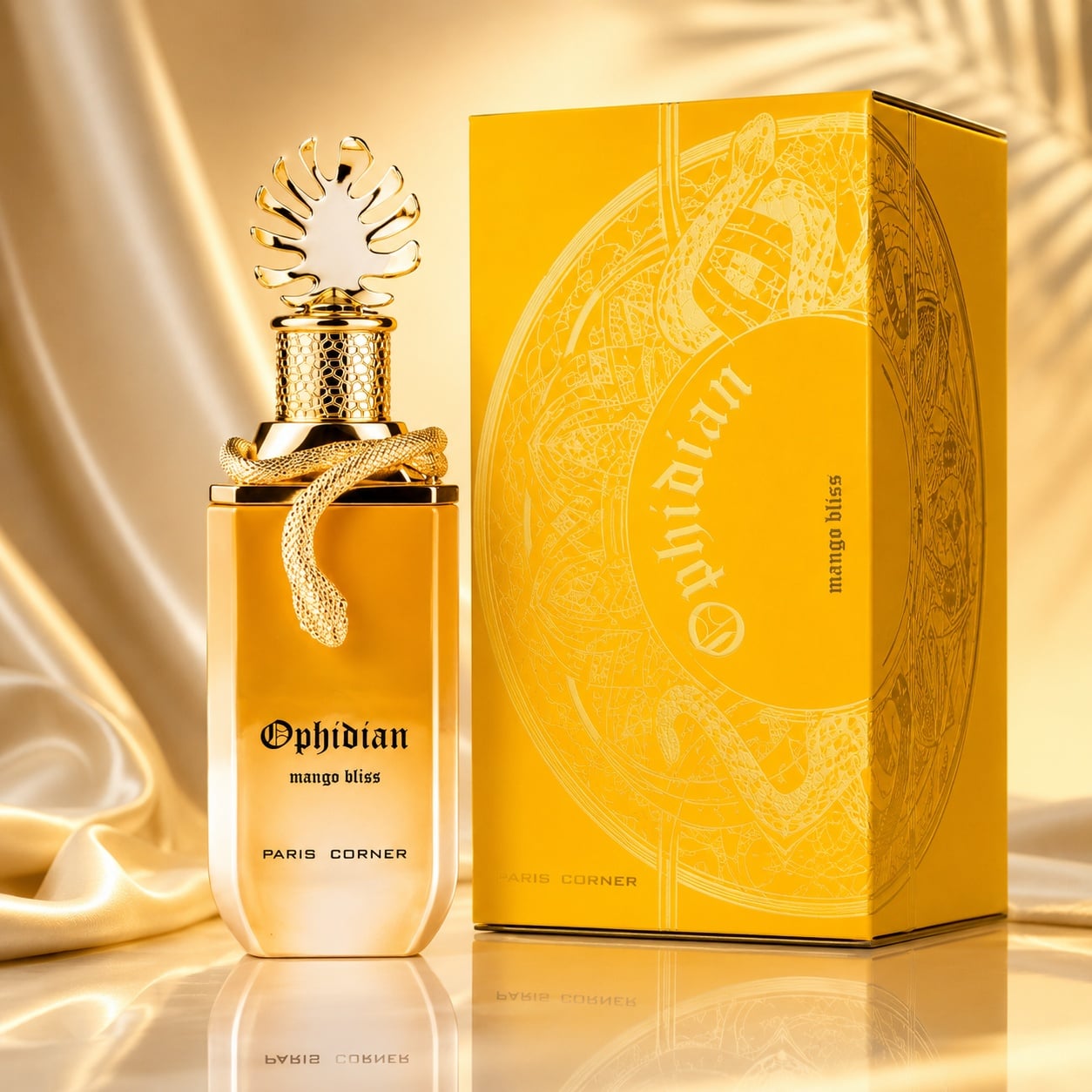 Parfum Arăbesc Ophidian Mango Bliss Paris Corner 100 ml Apă de Parfum Unisex Damă Bărbat cu sticlă și cutie