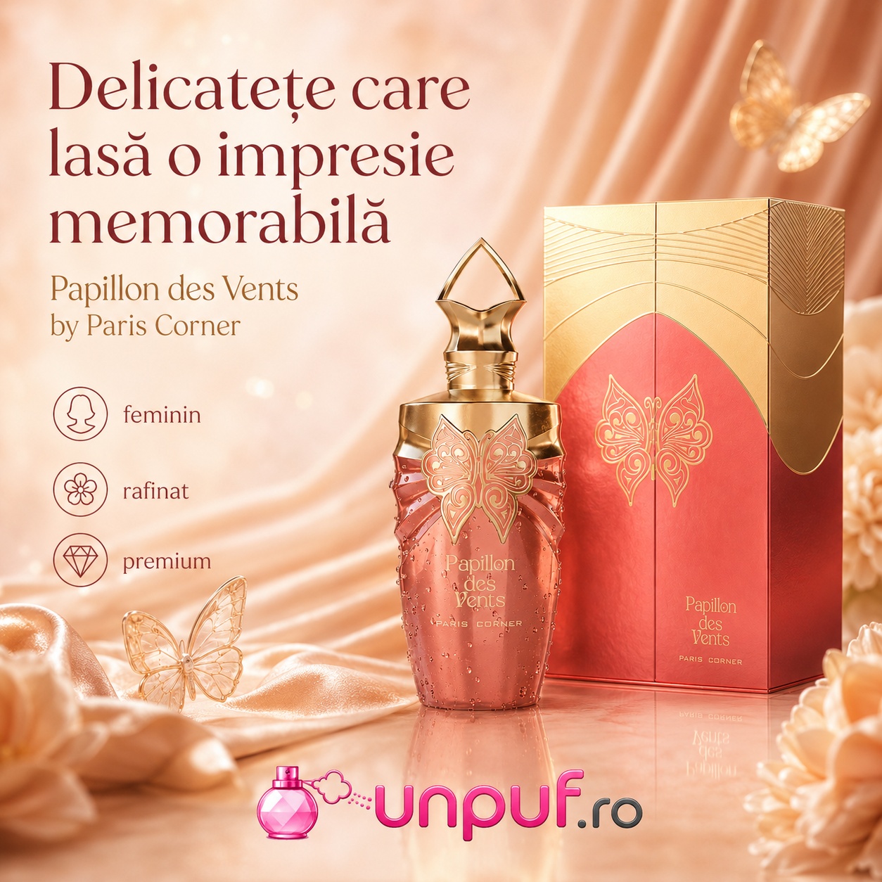 Papillon Des Vents Paris Corner parfum feminin rafinat premium și memorabil