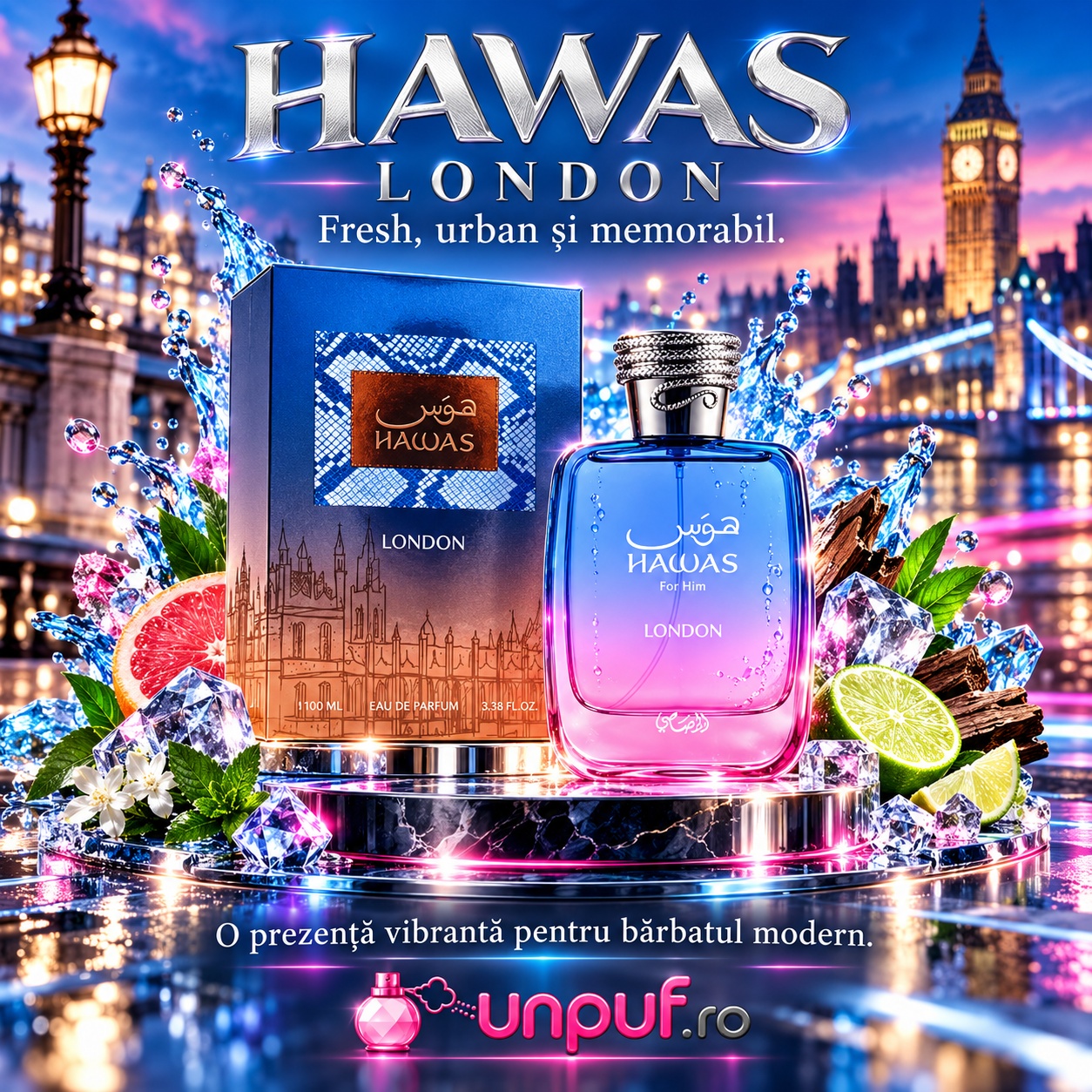 Rasasi Hawas London fresh urban și memorabil