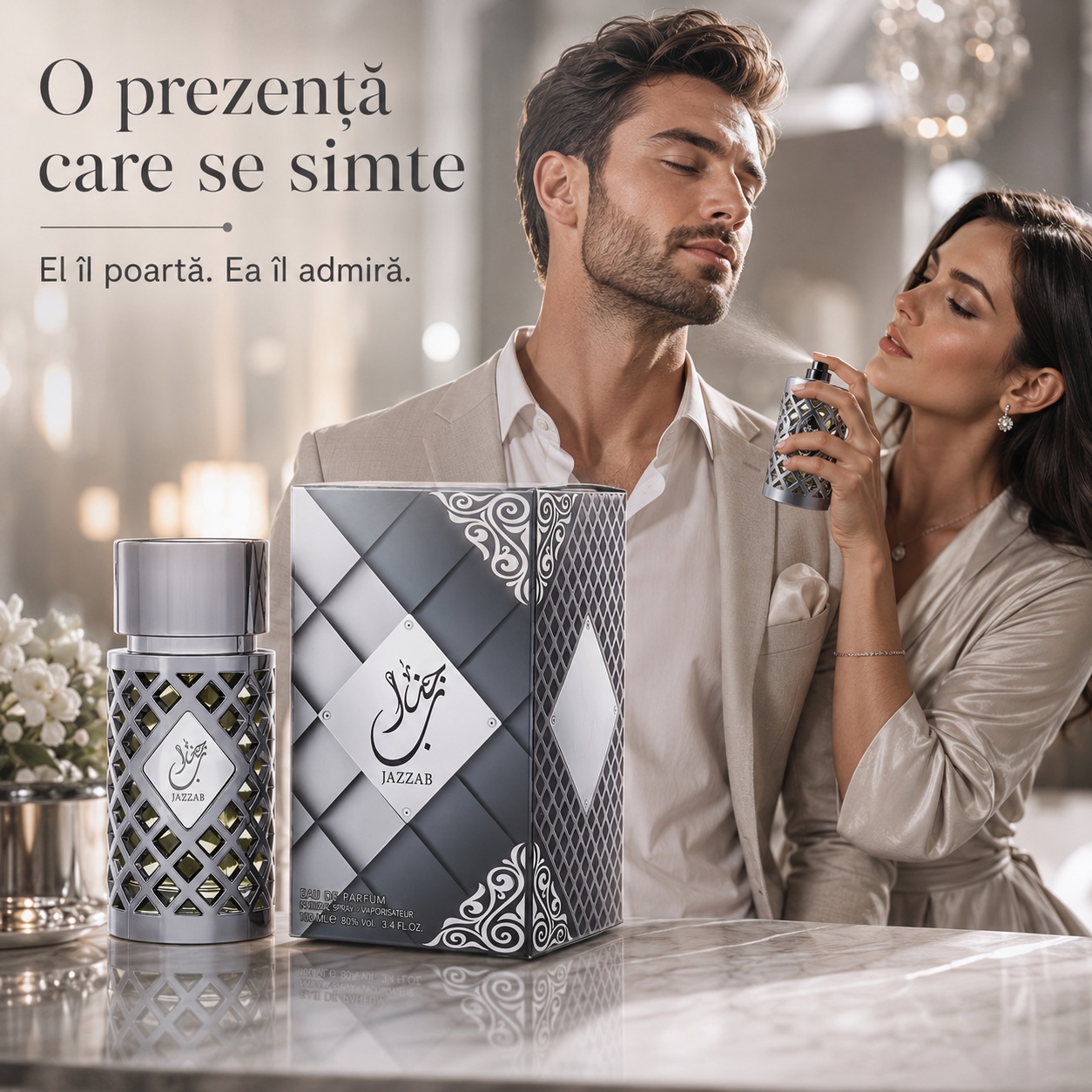 Jazzab Silver Ard Al Zaafaran parfum masculin elegant pentru &icirc;nt&acirc;lniri și momente speciale