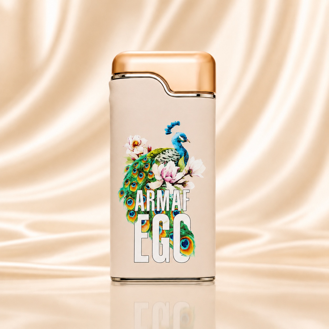 Flacon Armaf Ego Exotic 100 ml cu design exotic, păun și flori delicate