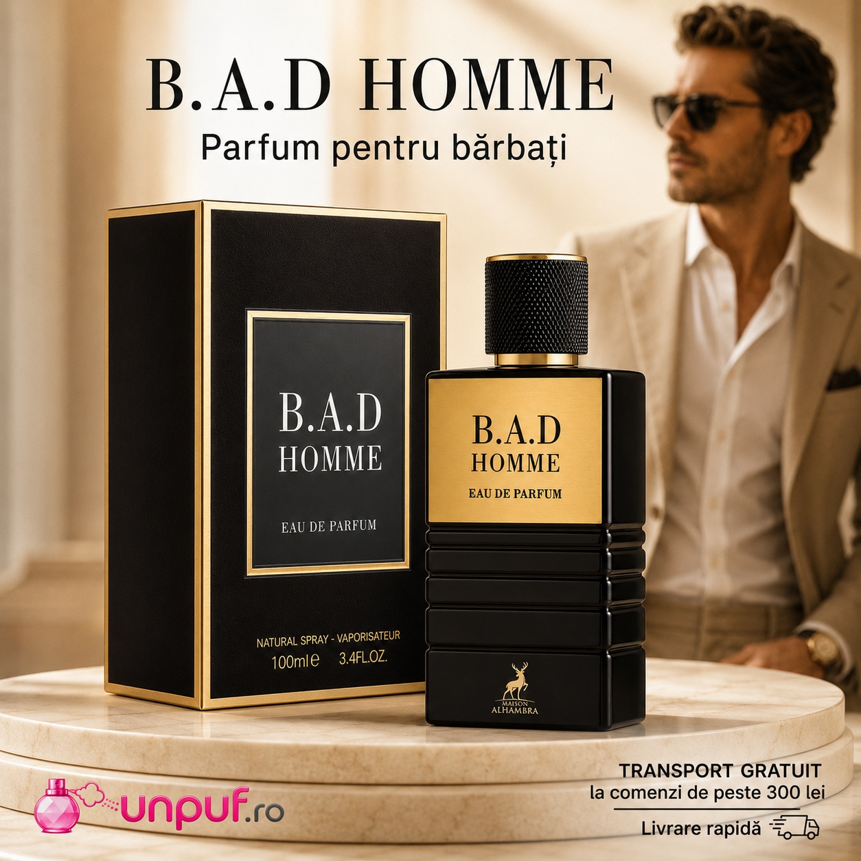 B.A.D. Homme Maison Alhambra parfum pentru bărbați, elegant, intens, modern și persistent