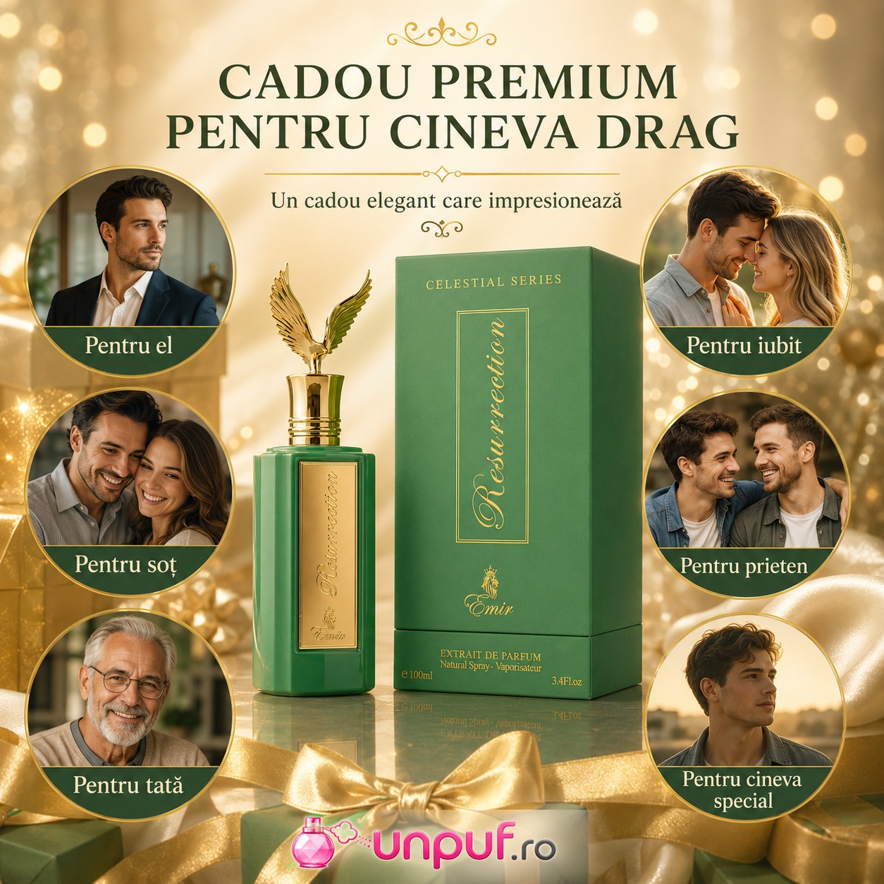 Celestial Resurrection Emir cadou premium pentru el, soț, tată, iubit, prieten sau cineva special