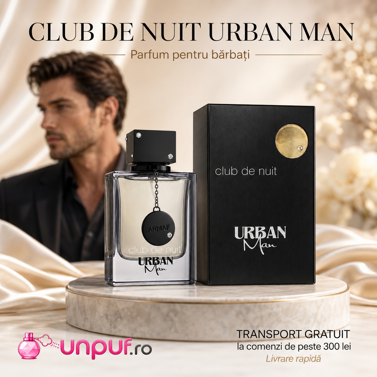 Armaf Club De Nuit Urban Man parfum pentru bărbați cu prezentare premium și aromă fresh elegantă