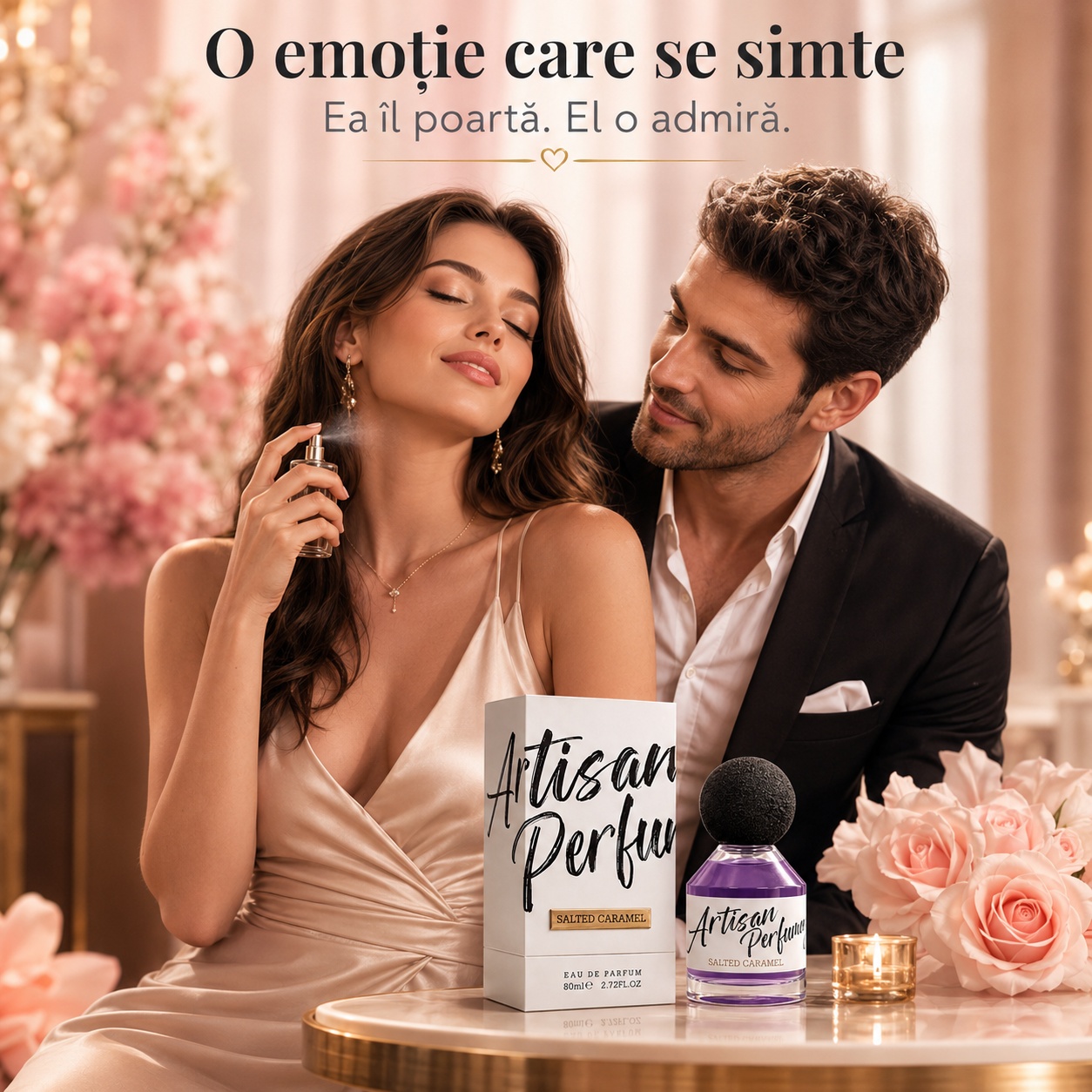Salted Caramel Fragrance World parfum romantic unisex, o emoție care se simte
