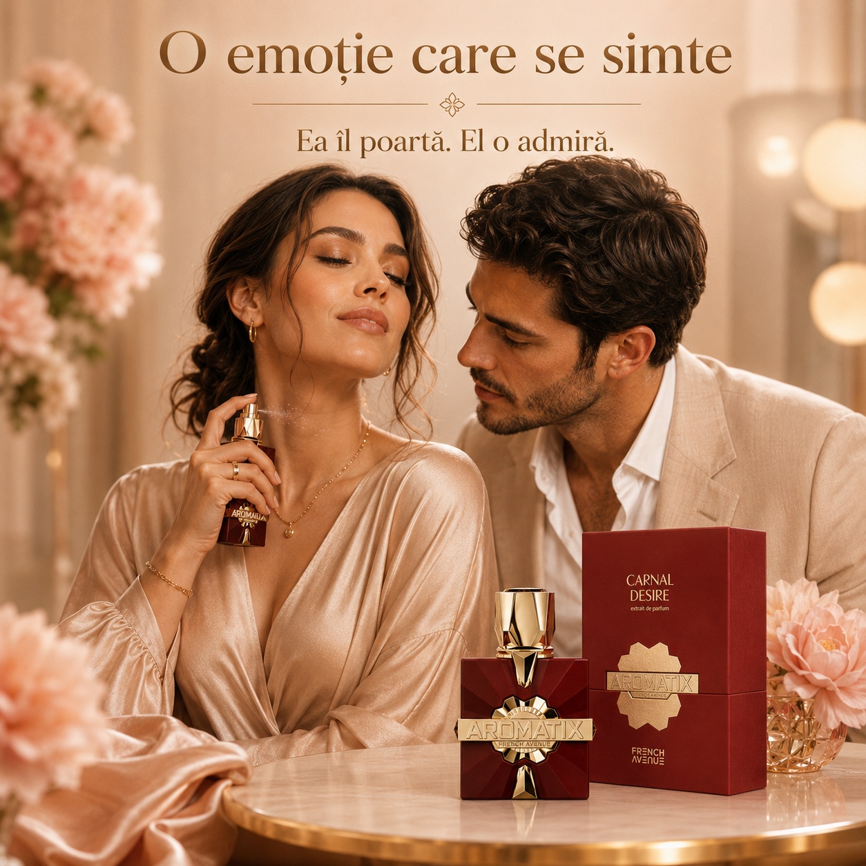 Carnal Desire Aromatix French Avenue parfum unisex pentru momente romantice, elegante și memorabile