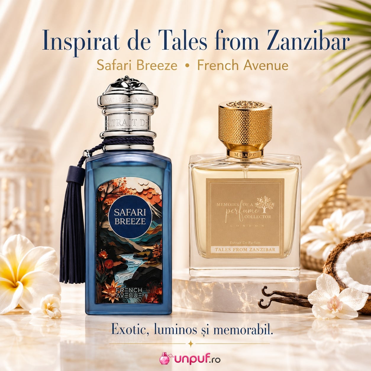 Safari Breeze French Avenue inspirat de Tales From Zanzibar parfum exotic luminos și memorabil