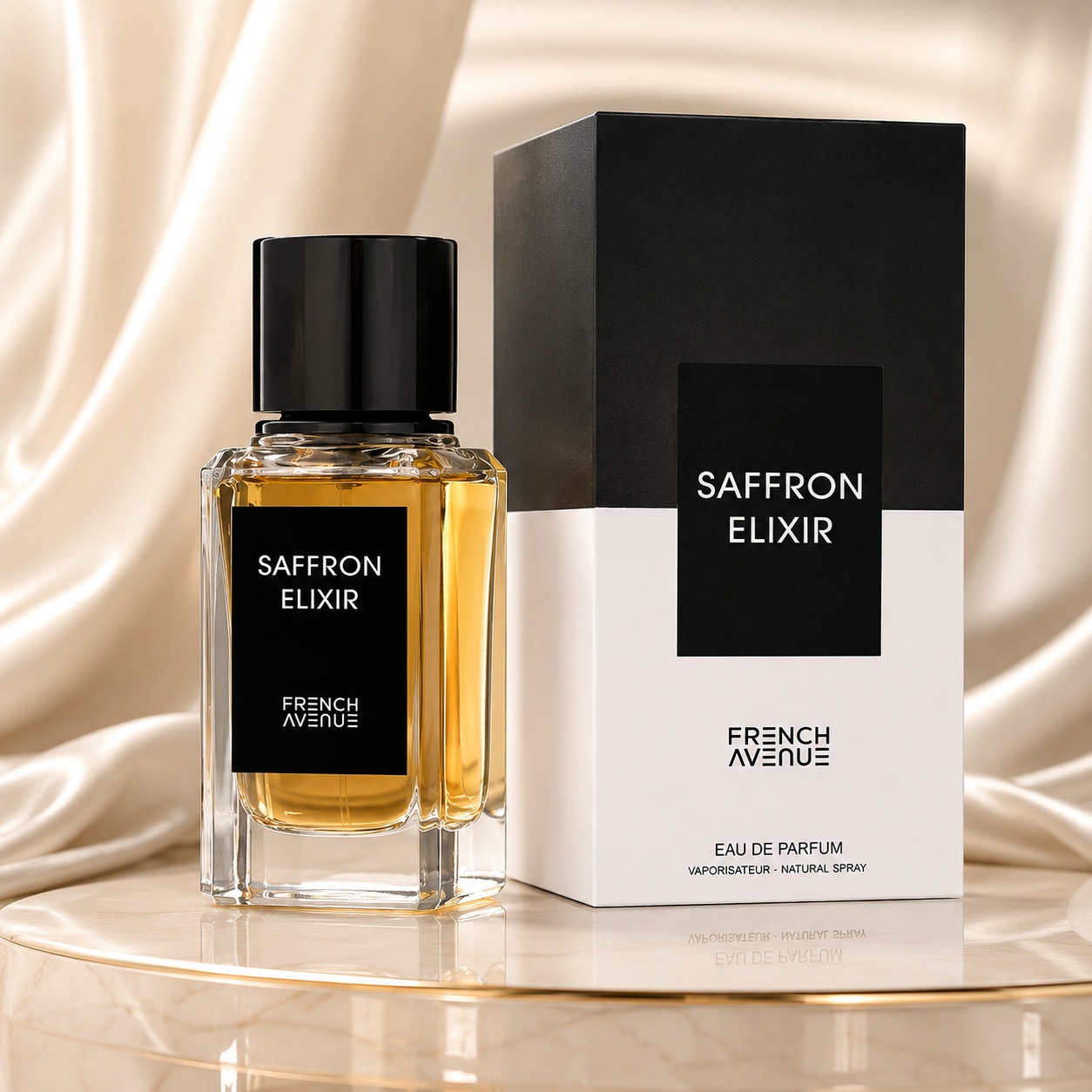 Parfum Arăbesc Unisex Saffron Elixir French Avenue 100 ml Apă de Parfum inspirat de Crystal Saffron Matiere Premiere