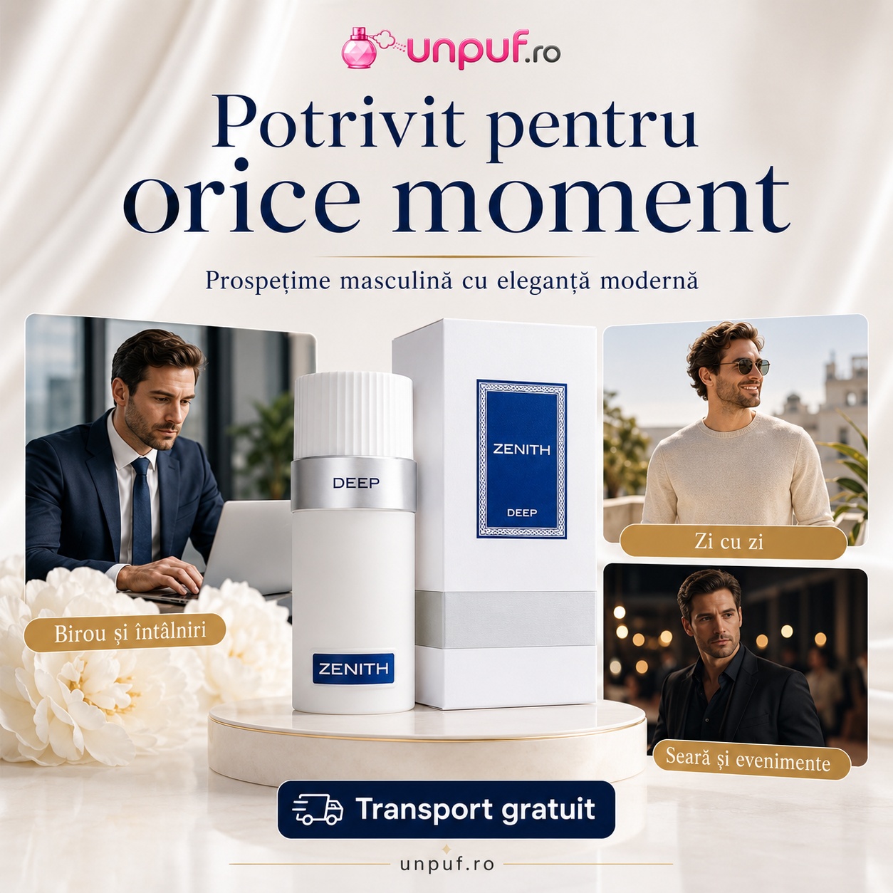 Zenith Deep French Avenue potrivit pentru orice moment birou zi de zi seară și evenimente parfum masculin