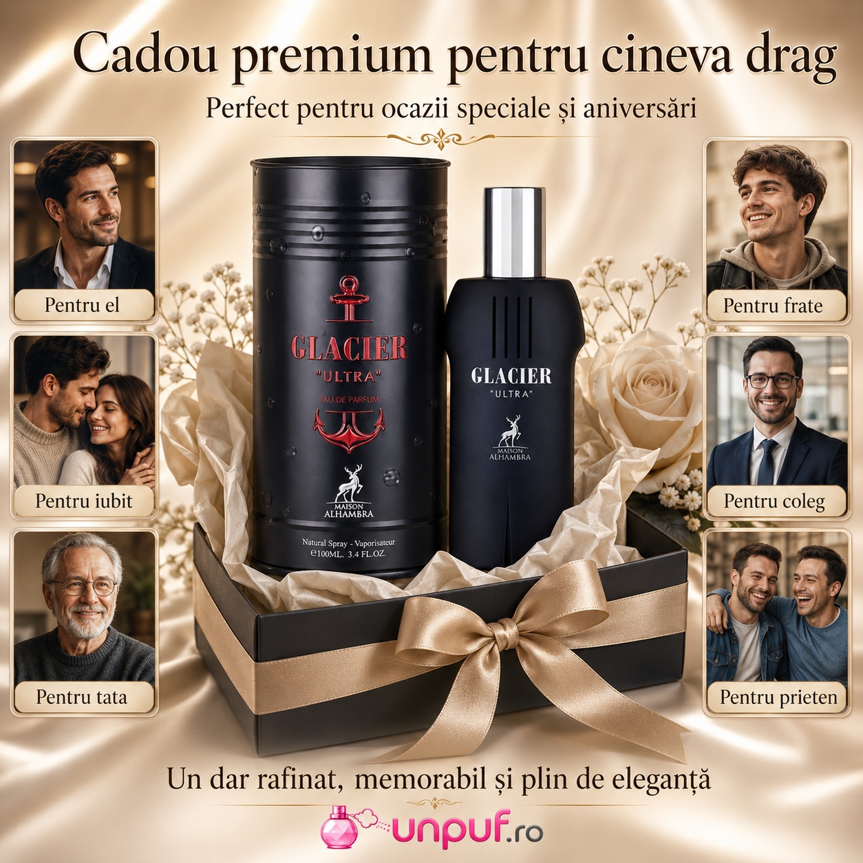 Glacier Ultra Maison Alhambra cadou premium pentru el pentru iubit tată frate coleg sau prieten