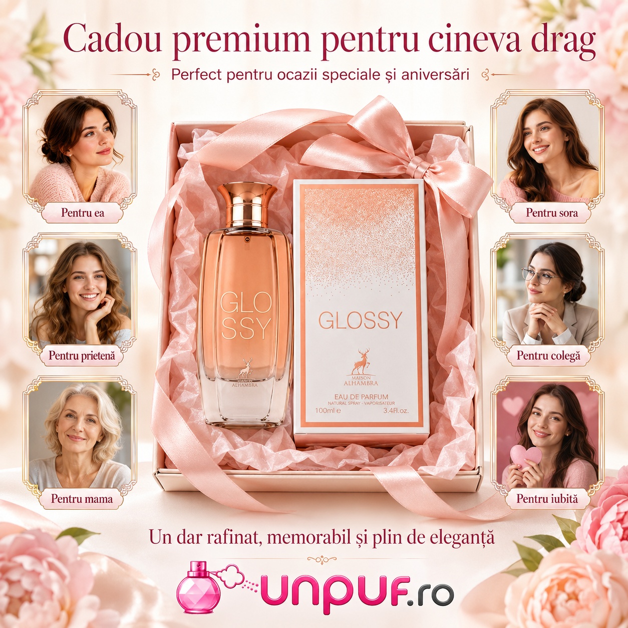 Glossy Maison Alhambra cadou premium pentru ea pentru mamă soră prietenă colegă sau iubită