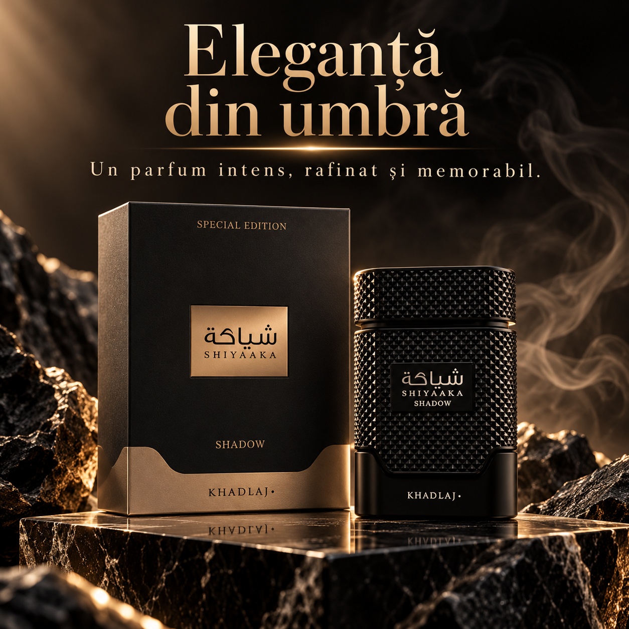 Khadlaj Shiyaaka Shadow eleganță din umbră parfum intens rafinat și memorabil