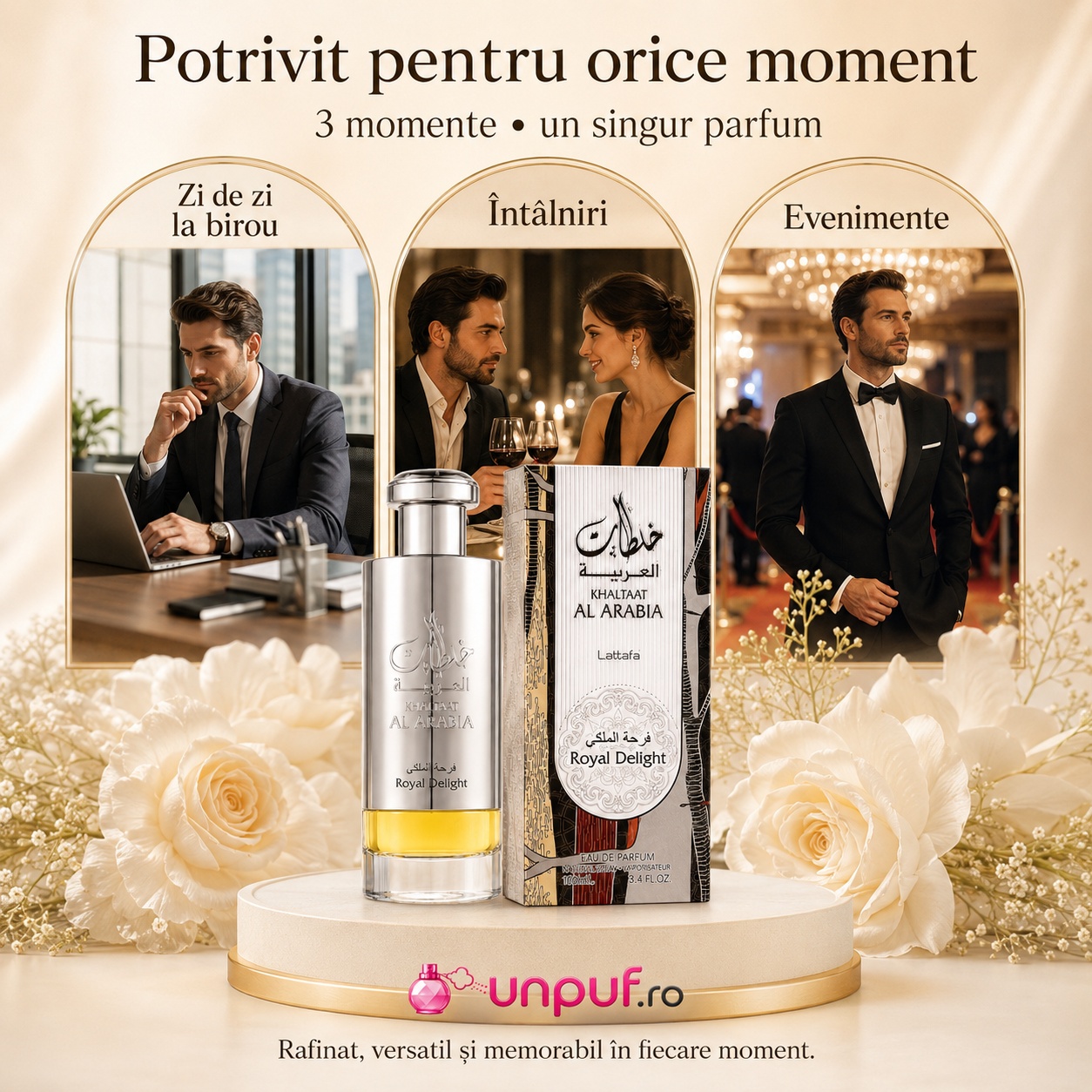 Khaltaat Al Arabia Royal Delight Lattafa potrivit pentru zi de zi birou &icirc;nt&acirc;lniri și evenimente
