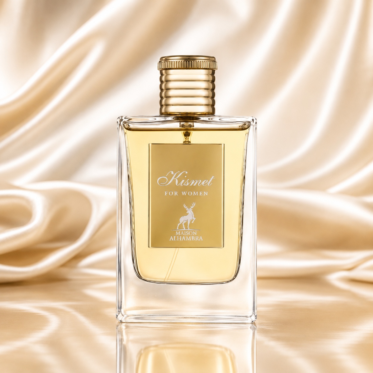Kismet For Women Maison Alhambra sticlă elegantă aurie parfum de damă 100 ml