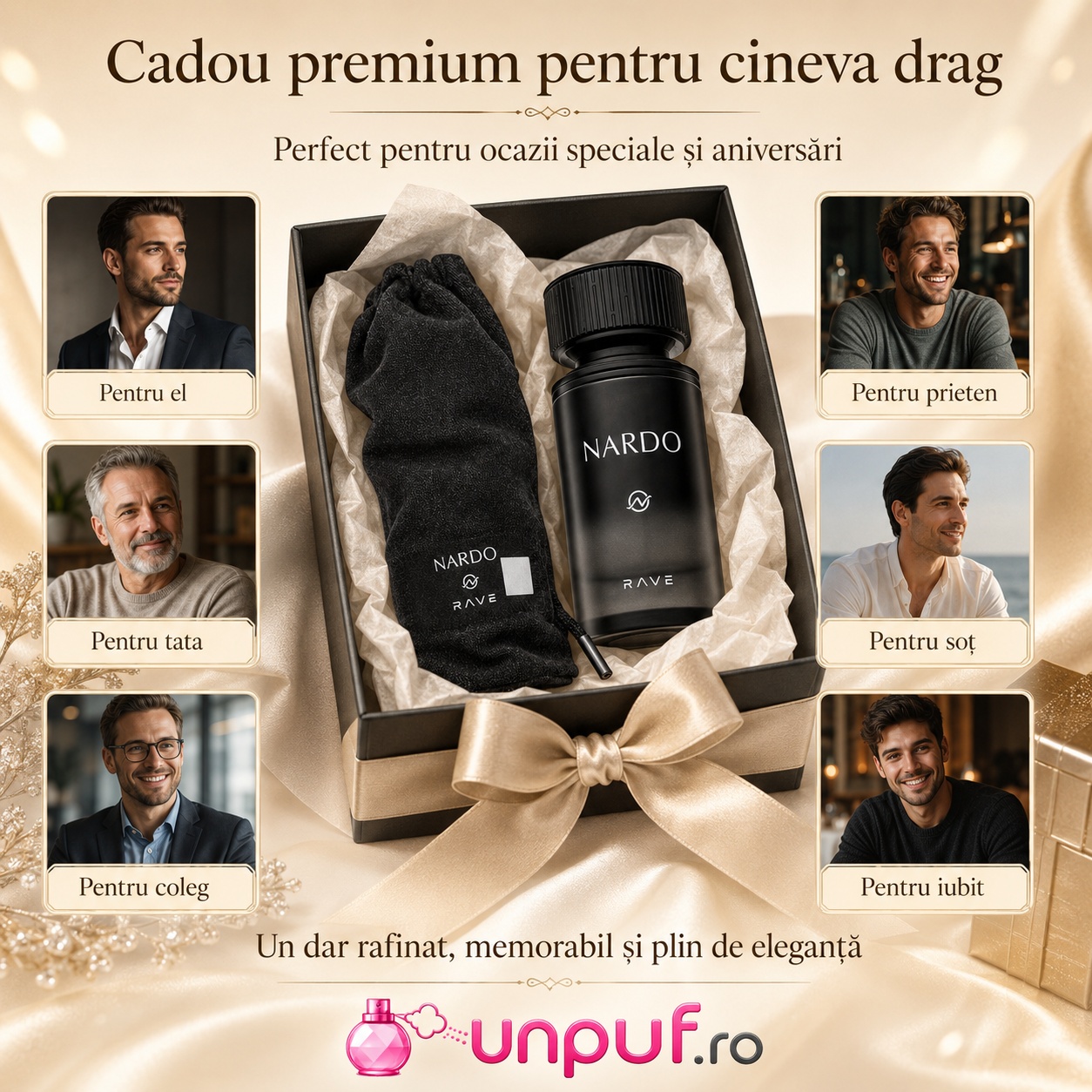 Lattafa Nardo Black cadou premium pentru el tată prieten coleg soț sau iubit