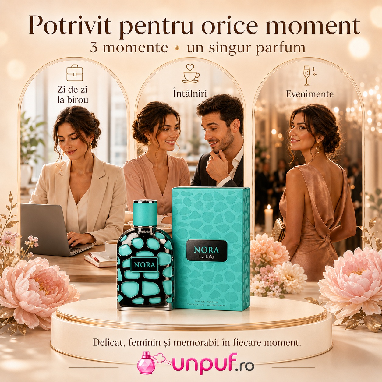 Lattafa Nora potrivit pentru zi de zi, birou, întâlniri și evenimente