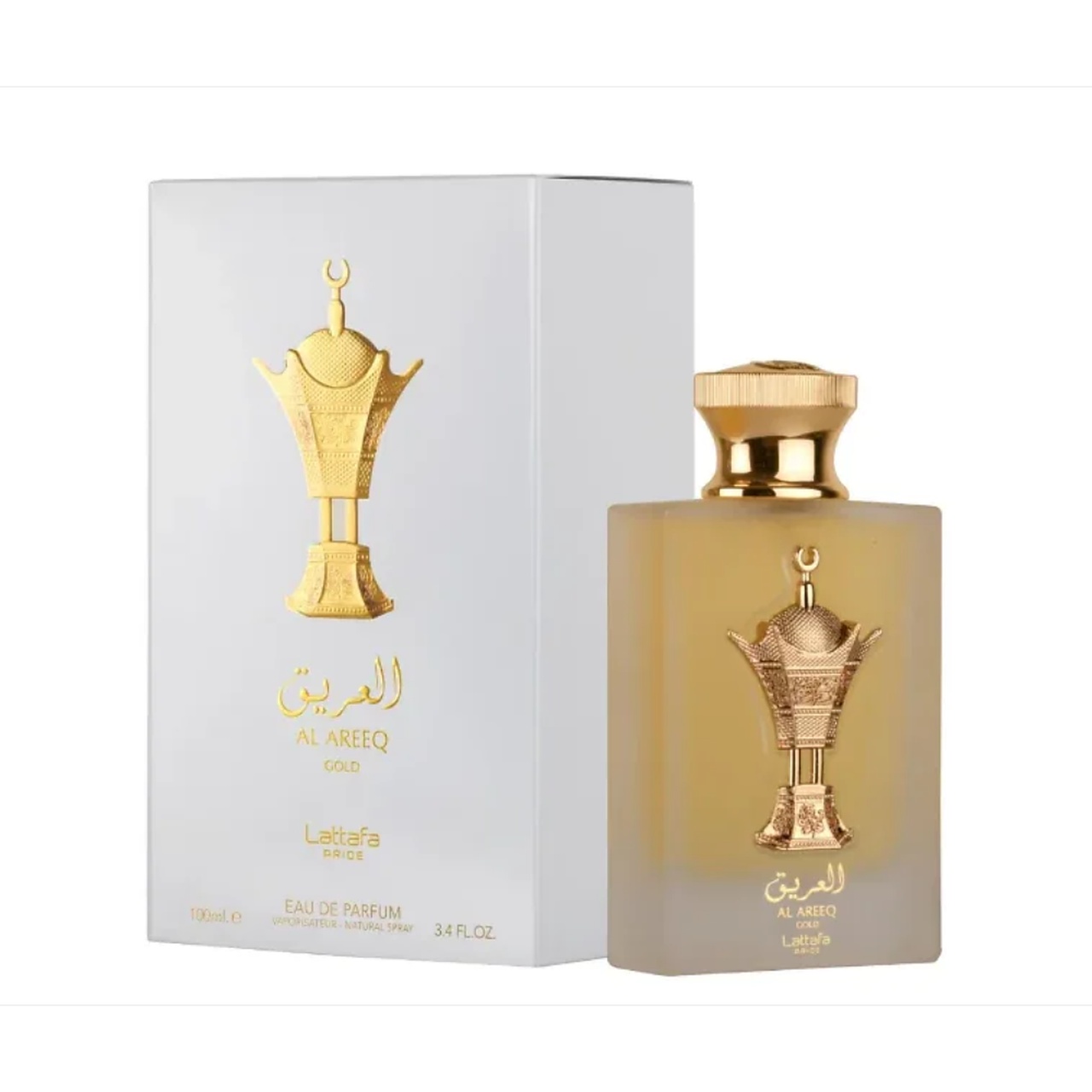 Parfum Lattafa Pride Al Areeq Gold 100 ml apă de parfum unisex cu flacon original și cutie Lattafa Pride