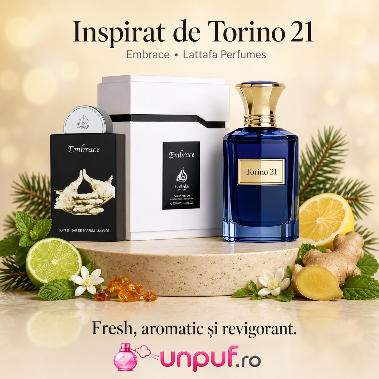 Lattafa Pride Embrace parfum inspirat din Torino 21 cu aromă fresh, aromatică și revigorantă