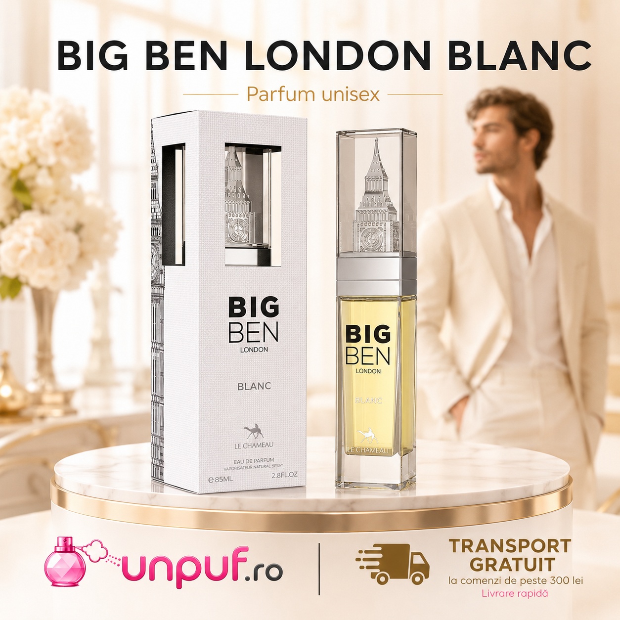 Big Ben London Blanc Le Chameau parfum unisex cu transport gratuit la comenzi de peste 300 lei unpuf.ro
