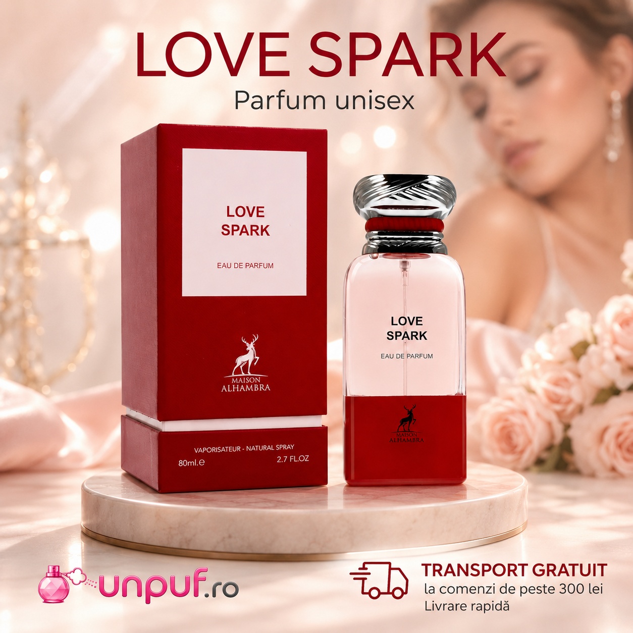 Love Spark Maison Alhambra parfum arabesc unisex disponibil pe unpuf.ro cu transport gratuit peste 300 lei