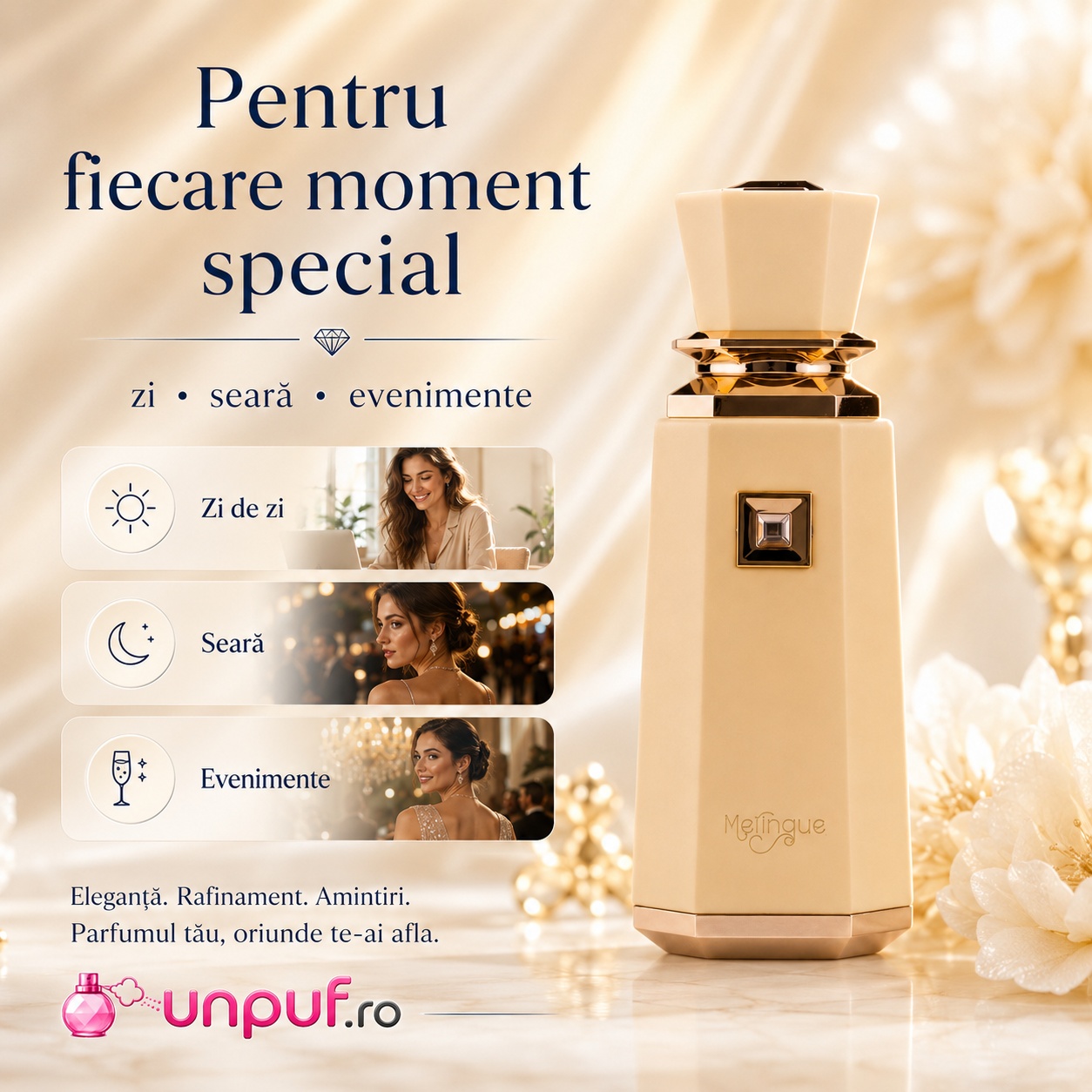 Parfum Meringue French Avenue potrivit pentru zi de zi, seară și evenimente speciale