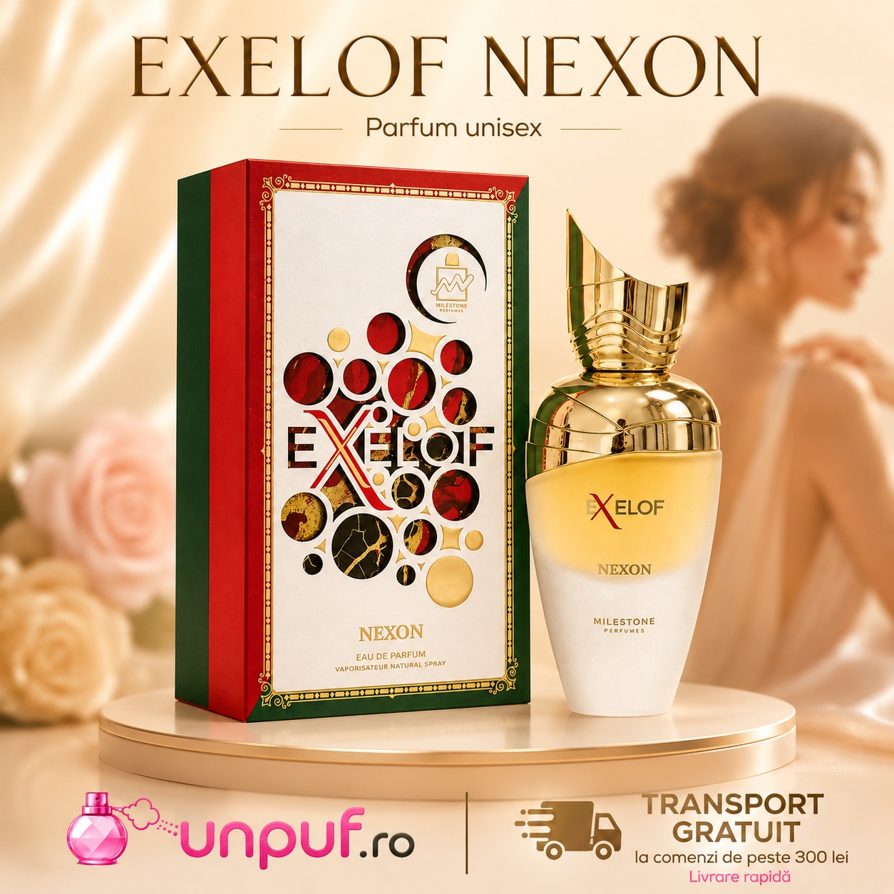 Milestone Exelof Nexon parfum unisex cu transport gratuit la comenzi de peste 300 lei unpuf.ro
