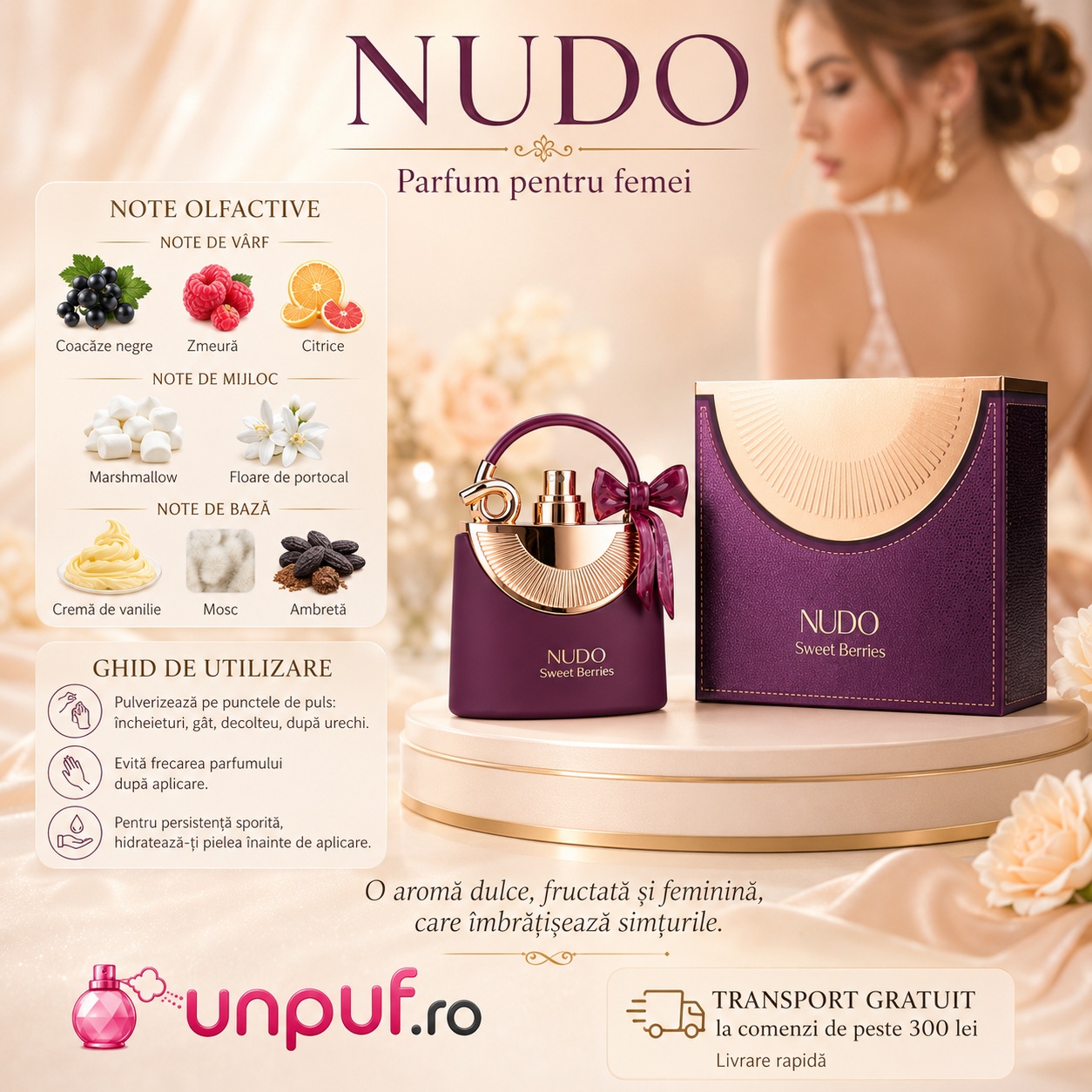 Nudo Sweet Berries note olfactive și ghid de utilizare parfum pentru femei