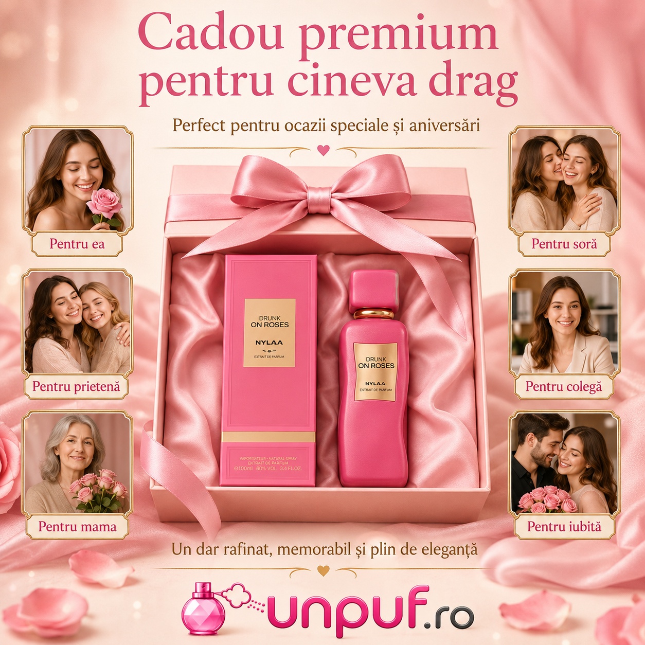 Nylaa Drunk On Roses cadou premium pentru cineva drag