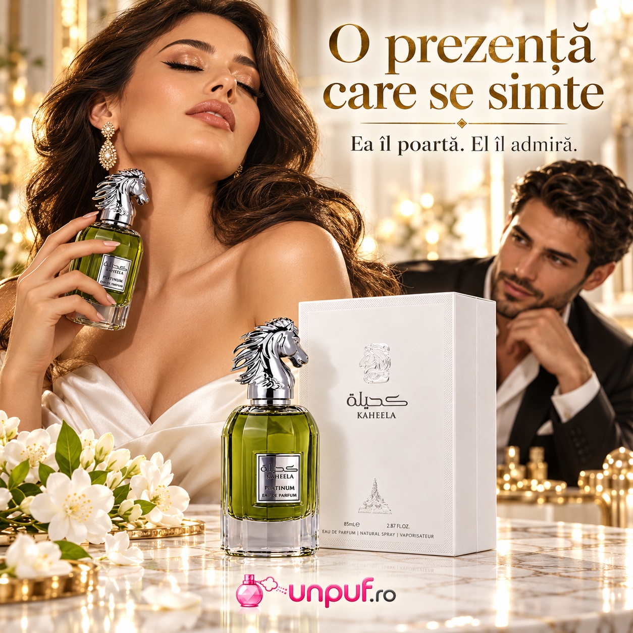 Kaheela Platinum Paris Corner parfum bărbătesc cu prezență elegantă fresh și modernă