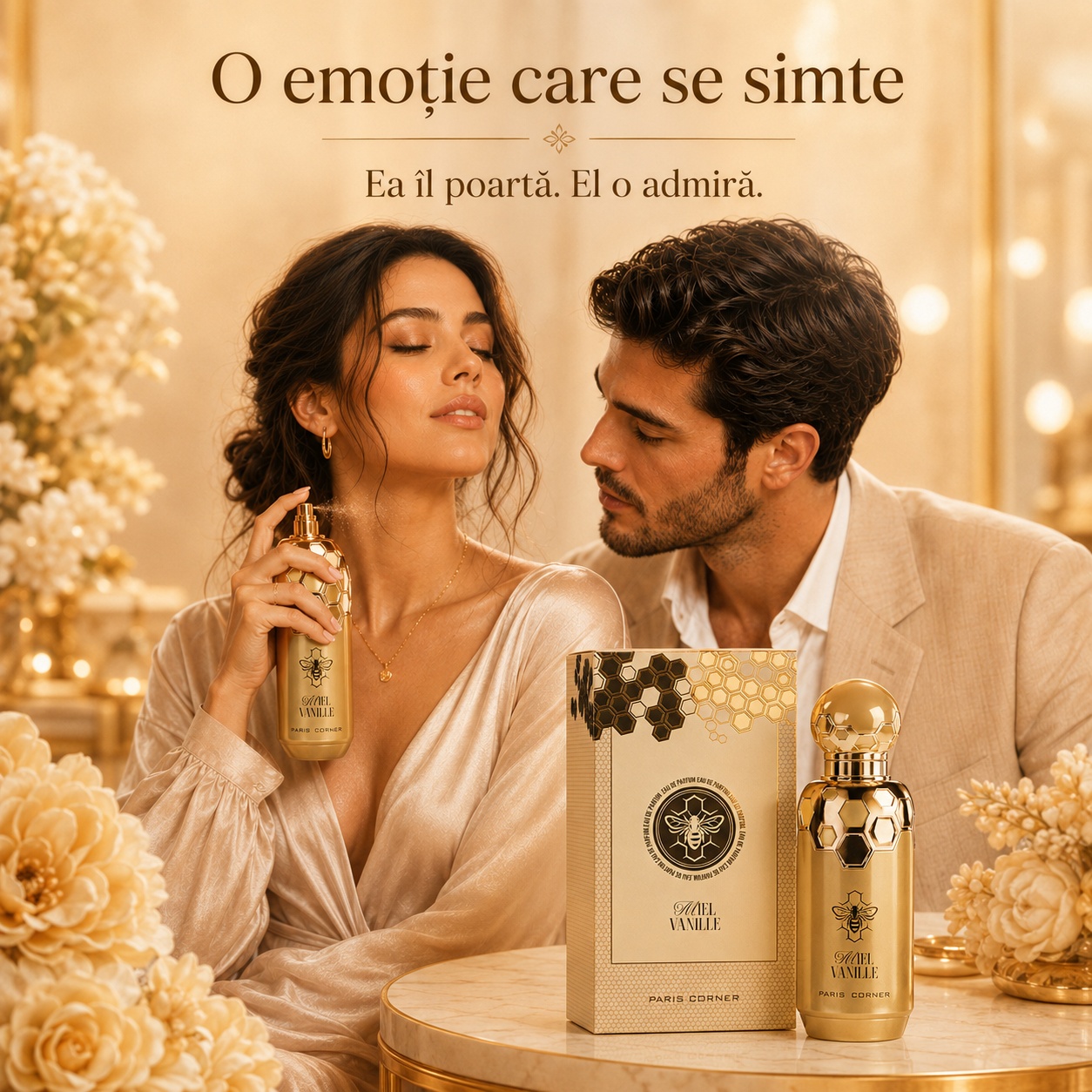 Miel Vanille Paris Corner parfum de damă elegant cu aromă dulce și catifelată