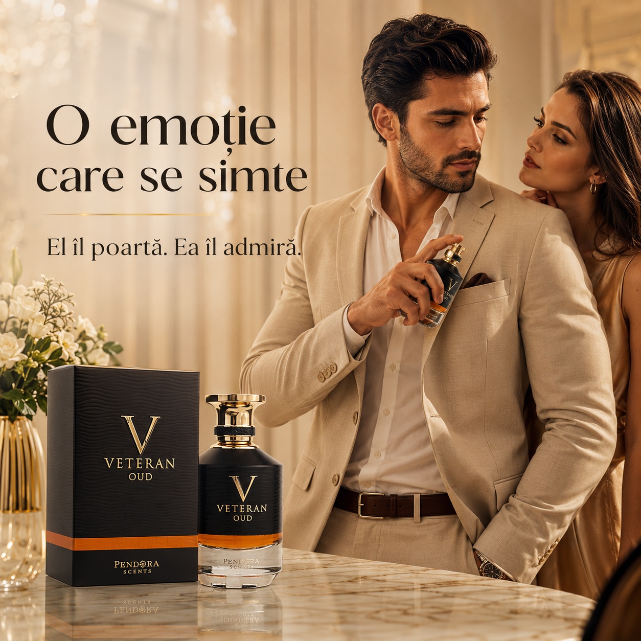 Pendora Scents Veteran Oud o emoție care se simte, parfum masculin admirat și elegant