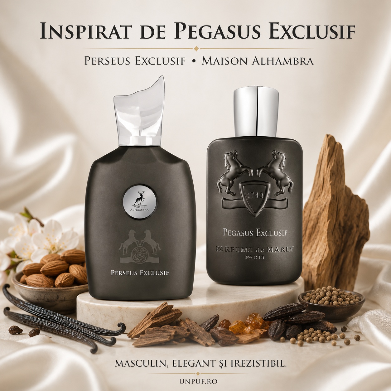 Perseus Exclusif Maison Alhambra inspirat de Pegasus Exclusif Parfums de Marly parfum masculin elegant și irezistibil