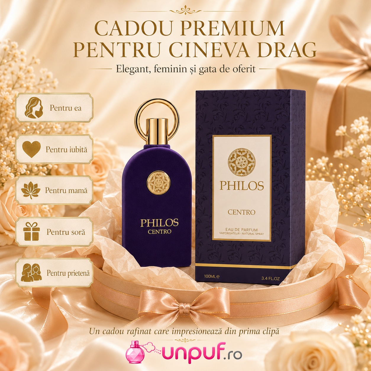 Philos Centro Maison Alhambra cadou premium pentru ea, iubită, mamă, soră, prietenă sau persoană dragă