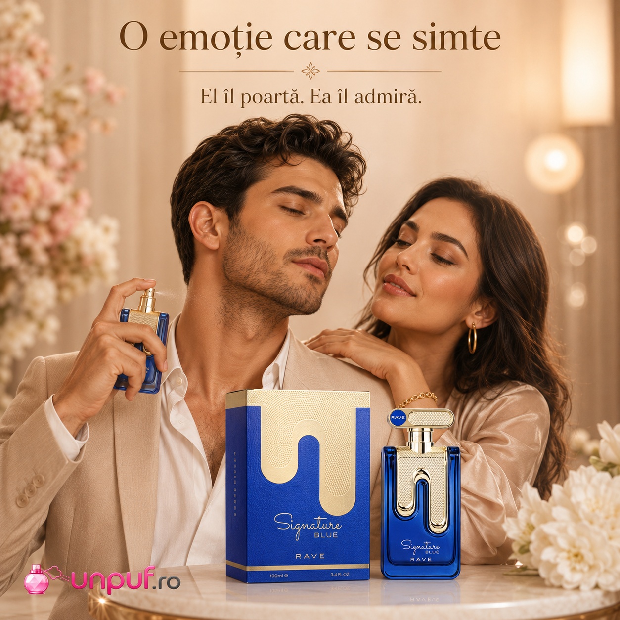 Rave Signature Blue parfum bărbătesc elegant, admirat și memorabil
