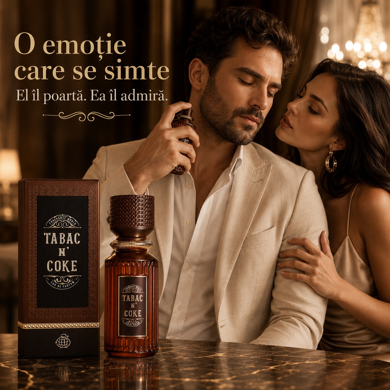 Tabac N Coke Fragrance World parfum bărbătesc elegant pentru &icirc;nt&acirc;lniri și momente speciale