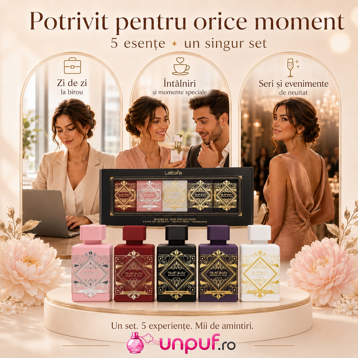 Lattafa Badee Al Oud Collection potrivit pentru zi de zi, întâlniri, seri și evenimente