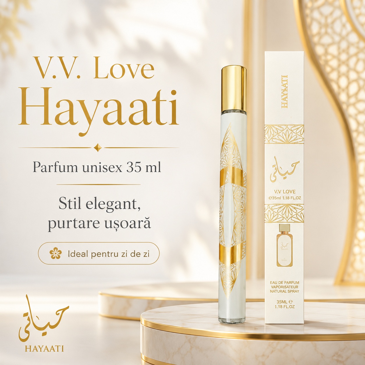 Parfum Hayaati Gold 35 ml stil elegant purtare ușoară unisex