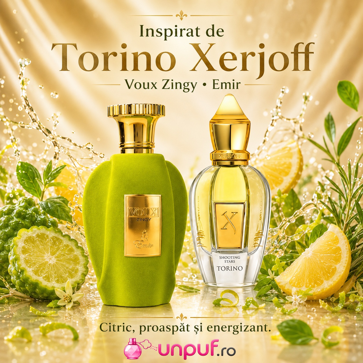 Voux Zingy Emir inspirat din Torino 21 Xerjoff parfum citric proaspăt și energizant
